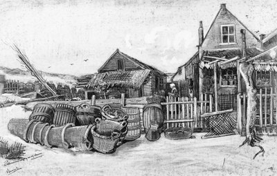 The Fish Drying Barn at Scheveningen by Vincent van Gogh